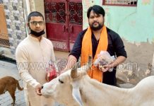 हाथरस में आरएसएस के नीरज के शर्मा द्वारा मिशन निराश्रित जीव सेवा का आरंभ किया गया