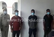 हाथरस : सदर कोतवाली पुलिस ने टॉप टेन के चार अभयुक्त किये गिरफ्तार