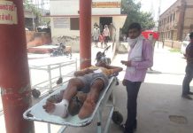 अज्ञात बाहन की टक्कर से बाइक सवार हुआ घायल ।