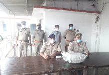 सदर कोतवाली पुलिस ने 5 किलो गांजे के साथ गांजे तस्कर को किया गिरफ्तार ।