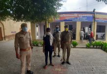 मुरसान पुलिस ने एक अभ्युक्त को गिरफ्तार करके जेल भेजा