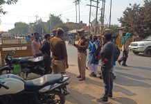 सासनी : वाहन चैकिंग में पुलिस ने किए 38 ई चालन