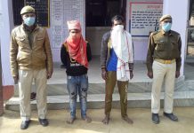 हाथरस के कोतवाली चंद्पा पुलिस ने शांति भंग में दो अभियुक्तों को किया गिरफ़्तार