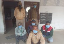 सासनी : पुलिस ने गांव बरसे से शांतिभंग में किए चार गिरफ्तार