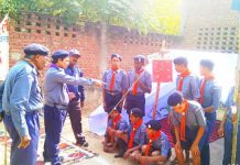 सासनी में विश्व स्काउट के संस्थापक लॉर्ड पावेल को दी श्रद्धांजली