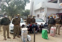 सासनी : कोतवाली पुलिस ने 90 किलो गांजा सहित किए आधा दर्जन गिरफ्तार