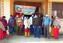 सासनी : प्राथमिक स्वास्थ्य केन्द्र बसईंकाजी पर लगा मुख्यमंत्री आरोग्य मेला