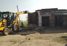 सासनी जलालपुर में गरजे महाबली हटाया अतिक्रमण