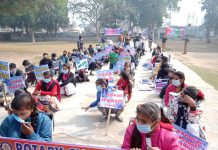 सासनी में निकली कोविड वैक्सीन जागरूक रैली
