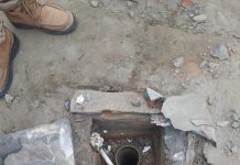सासनी में खेडा फिरोजपुर स्कूल से समरसिबल चोरी