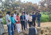 सासनी : विधायक ने किया मोक्षस्थल का शिलान्यास