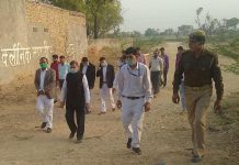 सादाबाद : न्यायालय निर्माण हेतु भूमि का निरीक्षण किया