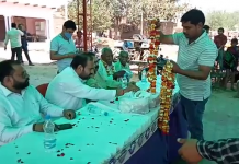 सरकार की चार साल पूरी होने पर विधायक ने ग्रामीणों को बताई उपलब्धियां