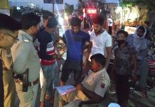 सादाबाद कोतवाली पुलिस द्वारा चलाया गया मास्क चैकिंग अभियान