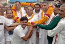 सहपऊ : नवनिर्वाचित ब्लाक प्रमुख एवं पूर्व विधायक जी का किया गया जोरदार स्वागत