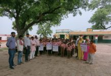 सादाबाद : स्कूली बच्चों द्वारा रैली निकाली गयी