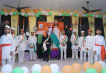 सिकंदराराऊ ; टैगोर इन्टरनेशनल स्कूल में धूमधाम से मनाया स्वतंत्रता दिवस का पर्व