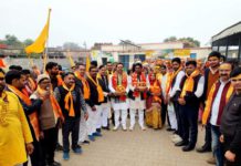 सिकंदराराऊ : अक्षत कलश यात्रा का गांव अगसौली में जोरदार स्वागत