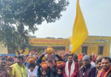 ग्राम पंचायत अगराना में पूजित अक्षत कलश यात्रा हर्षोल्लास के साथ निकाली