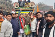 सिकंदराराऊ में राम उत्सव बाइक रैली के दौरान रही श्री राम के जयकारों की गूंज