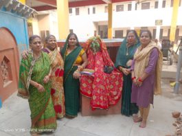 सिकंदराराऊ : राधा कृष्ण मंदिर प्रांगण में तुलसी विवाह का आयोजन