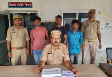 हाथरस : 3 शातिर वाहन चोर गिरफ्तार, चोरी की 3 बाइक और तमंचा-कारतूस बरामद