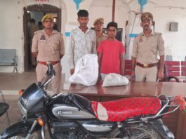 हसायन पुलिस ने दो आरोपियों को किया गिरफ्तार, चोरी का सामान और बाइक बरामद