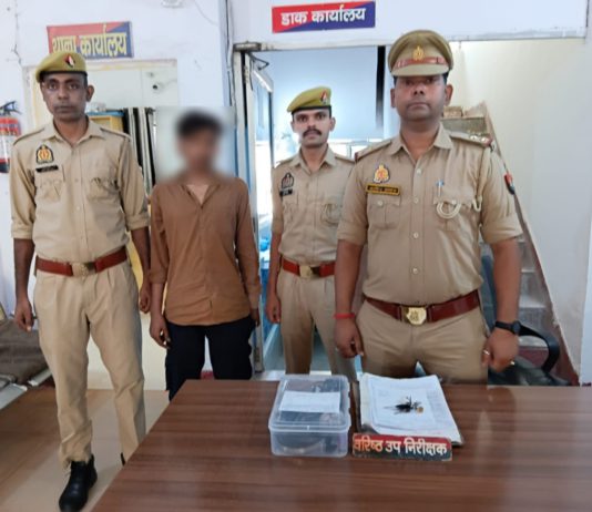 हाथरस गेट पुलिस ने चोरी का किया खुलासा, चोरी के सामान सहित आरोपी गिरफ्तार